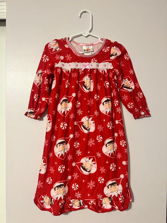 #5 Elf on the Shelf Christmas Nightgown Toddler Girl 2t