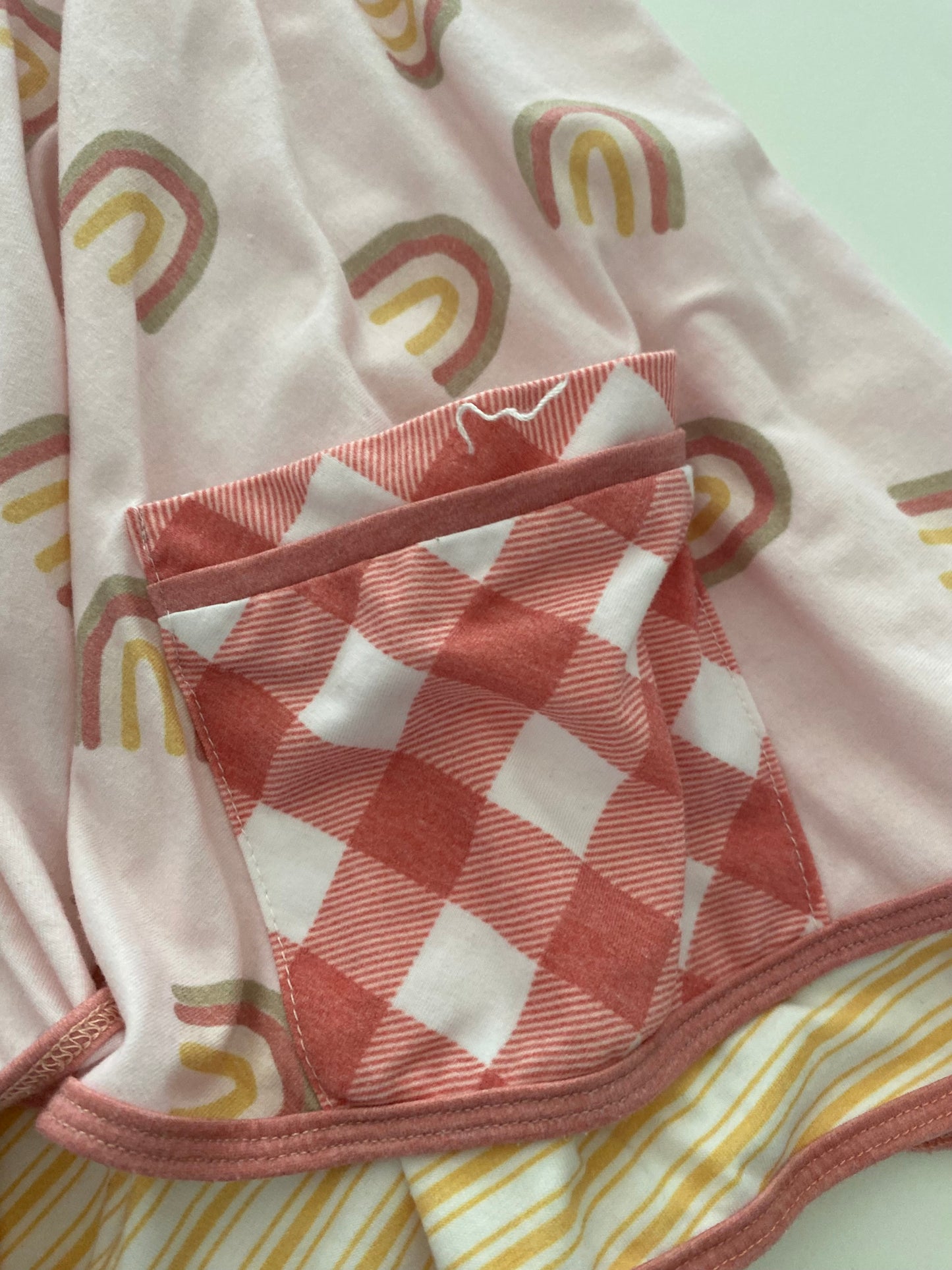 #117, Girls 3T, Be Girl Clothing pink rainbow tiered dress, GUC