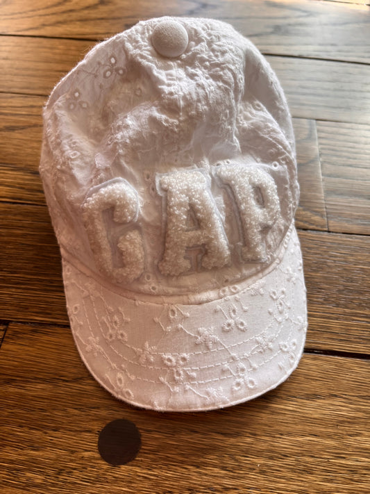 Girls Baby Gap White Hat Size XS/S