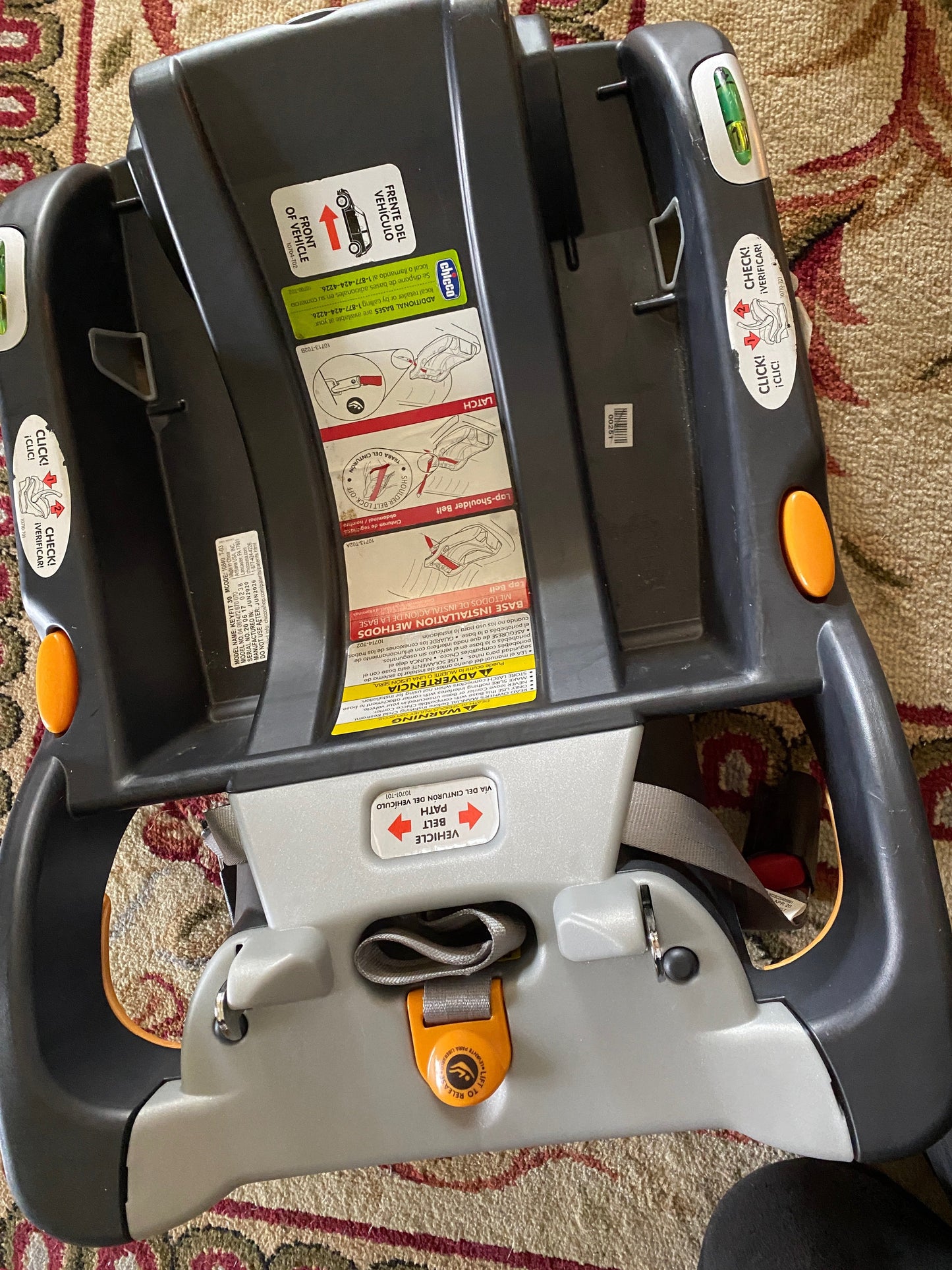 SELLER #6 Chicco Car Seat/Pumpkin Seat & Base