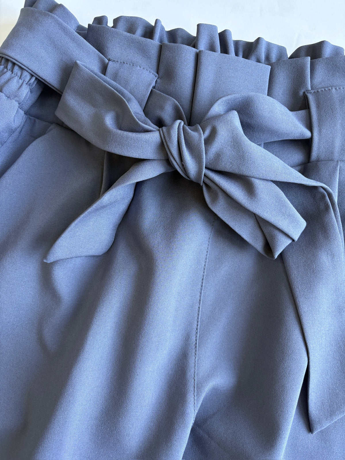 Seller #105 - Women's Medium Dusty Blue Straight Leg Paper Bag Pants VGUC