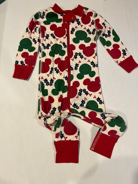 #70 Hanna Andersson 18-24m Christmas Mickey PJs
