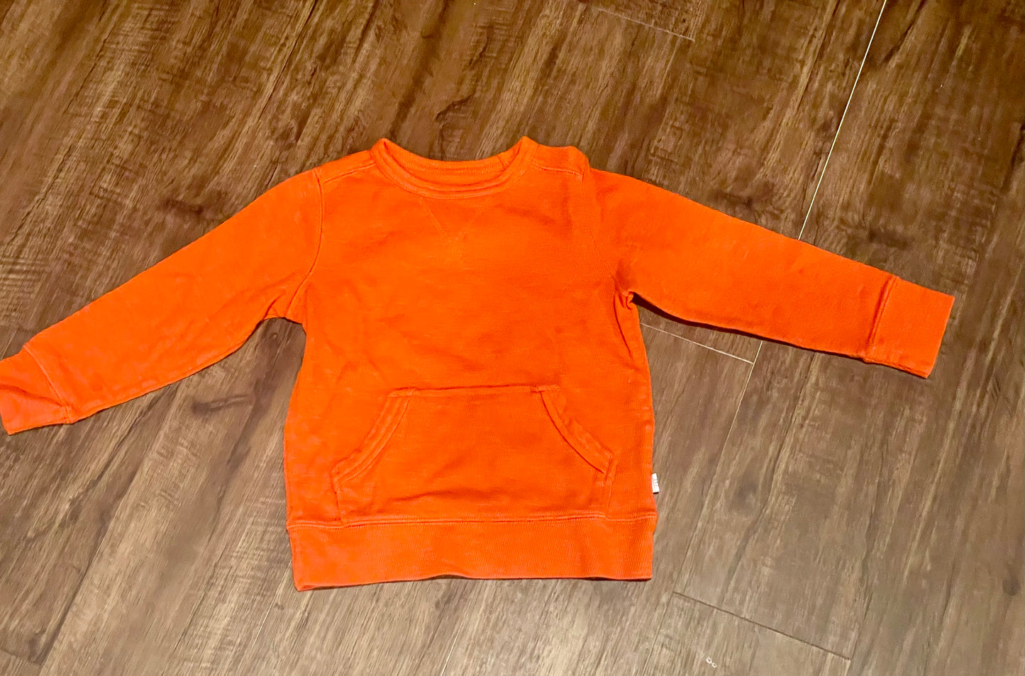 83A boys orange gap long sleeve shirt size 4 EUC