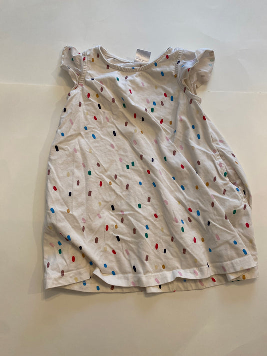 Girls 4T. Hanna Andersson dress. Off white