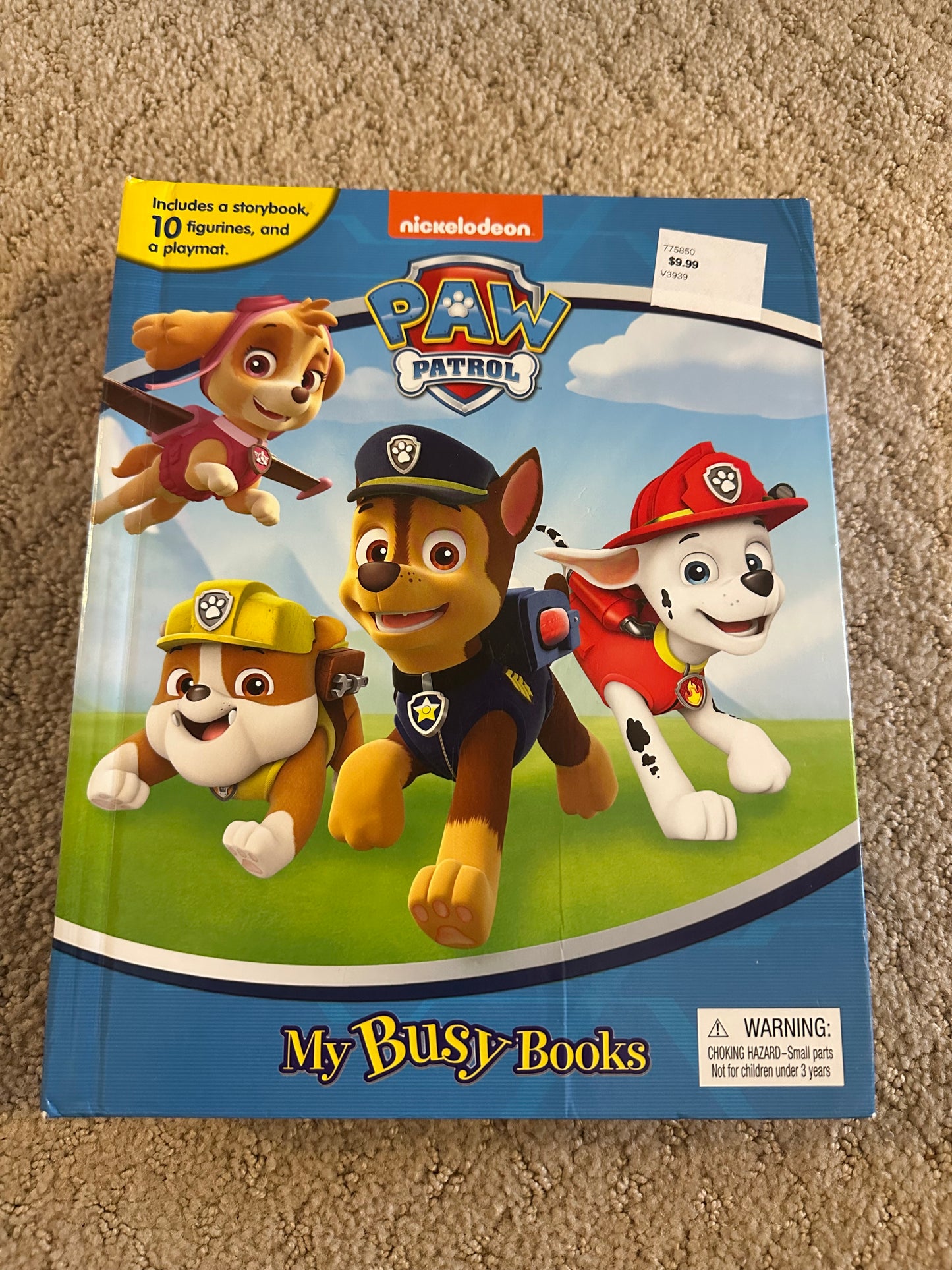 Seller 42, Paw Patrol By Busy Book with characters and play mat