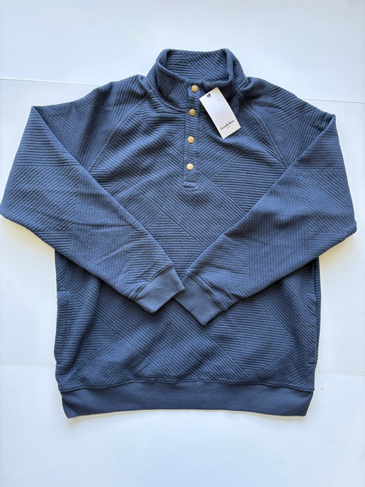 Seller #105 - Men's Large Navy Goodfellow Snap Pullover NWT