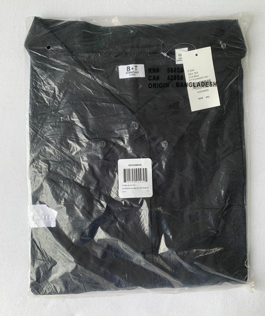 Seller #204 Men’s 4-5XL Black DXL Dress Shirt NEW