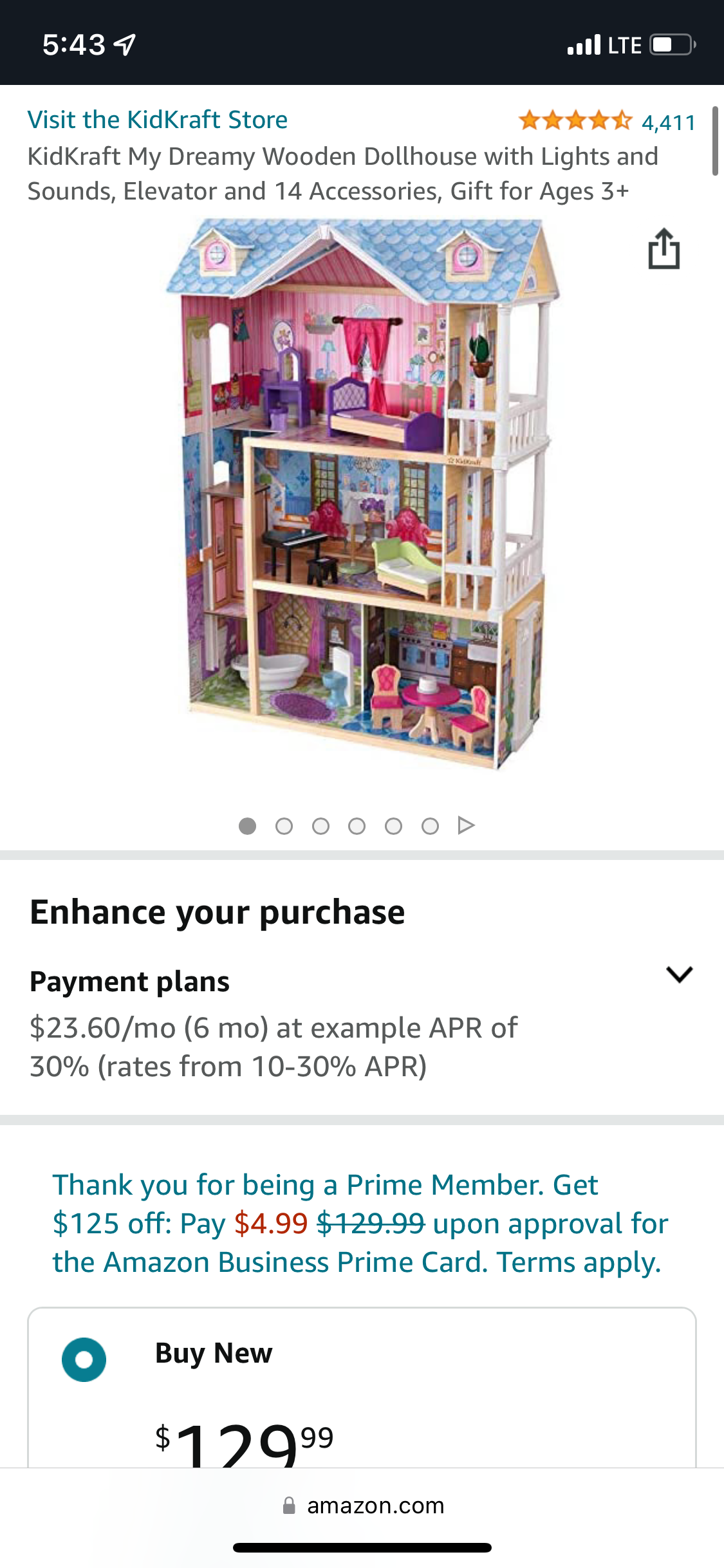 Kid Kraft doll house-NIB