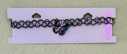 #15 Claire’s NWT Butterfly Choker Necklace
