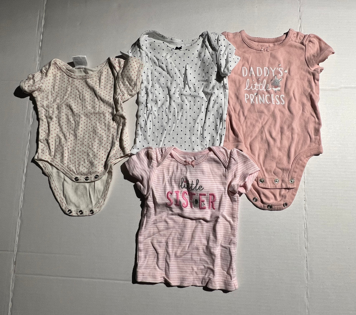 #100 Girls 6m Onesie/Shirt Bundle