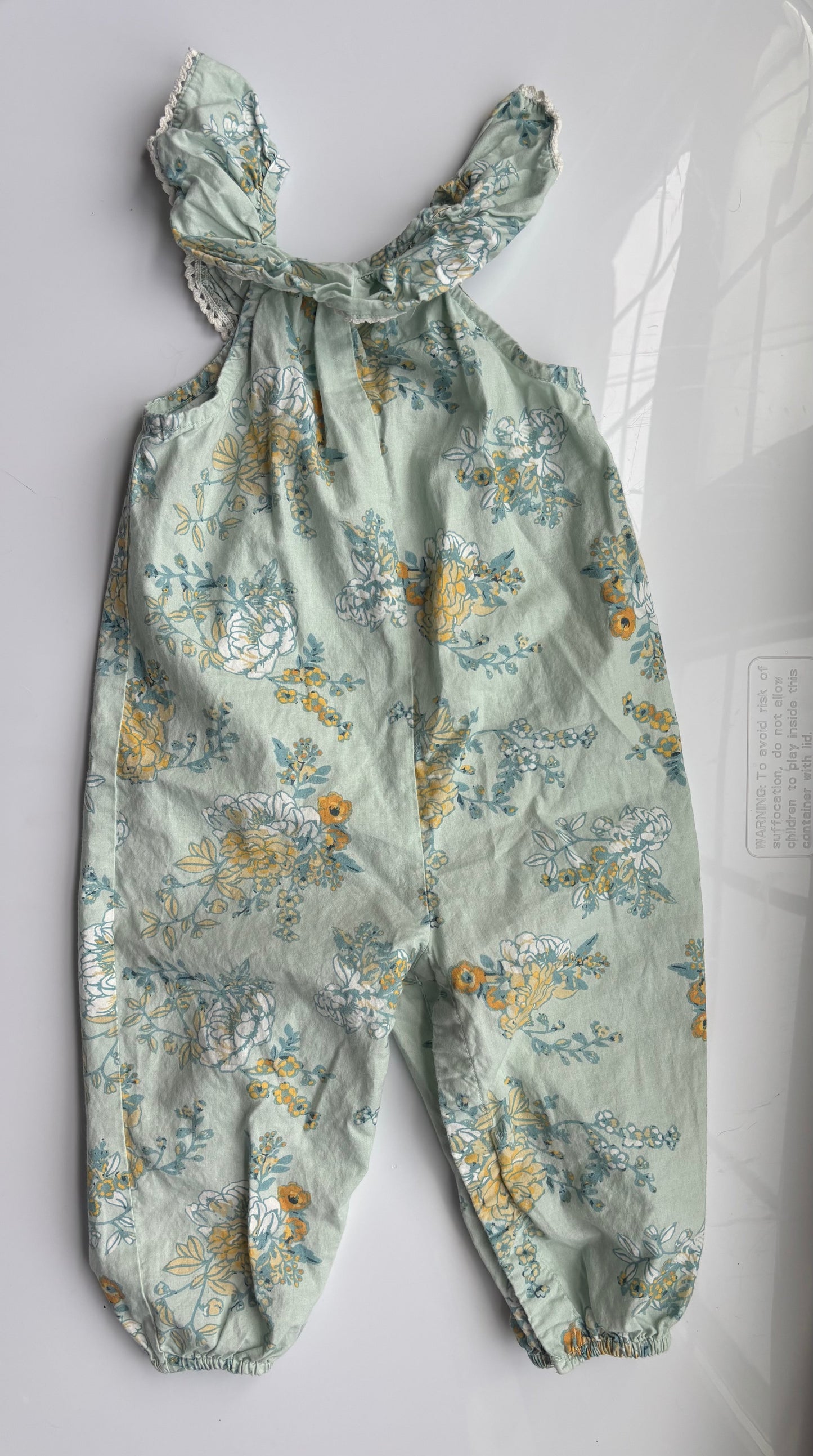 #122 Girls 6-9 month Romper