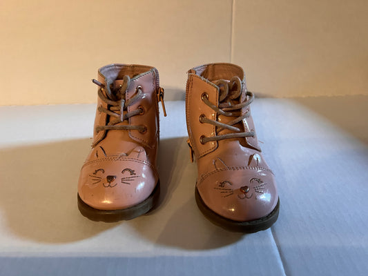 #74B Adorable Pink Cat Boots - 6C