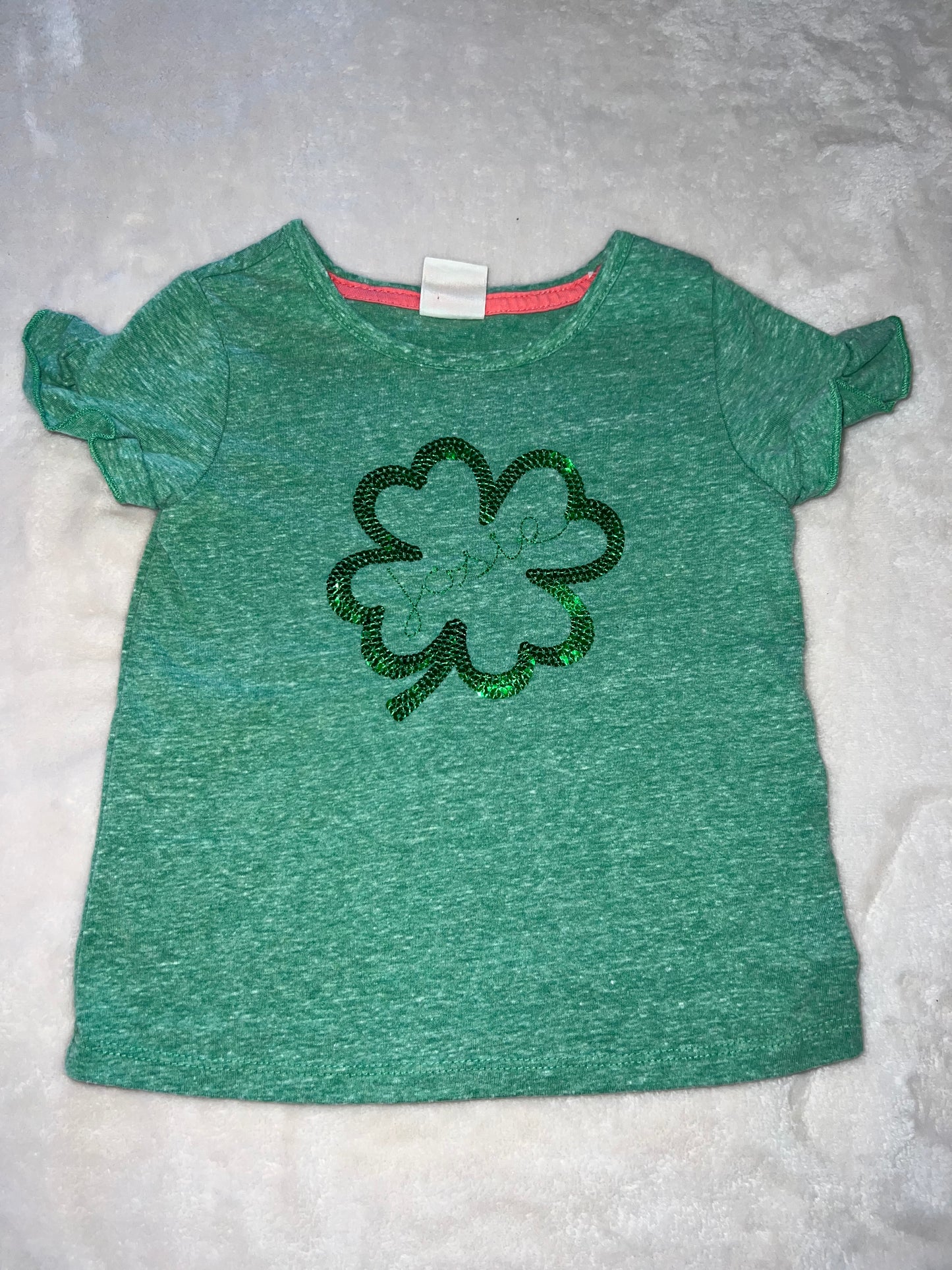 #46 Girls 4T shamrock JOSIE named shirt