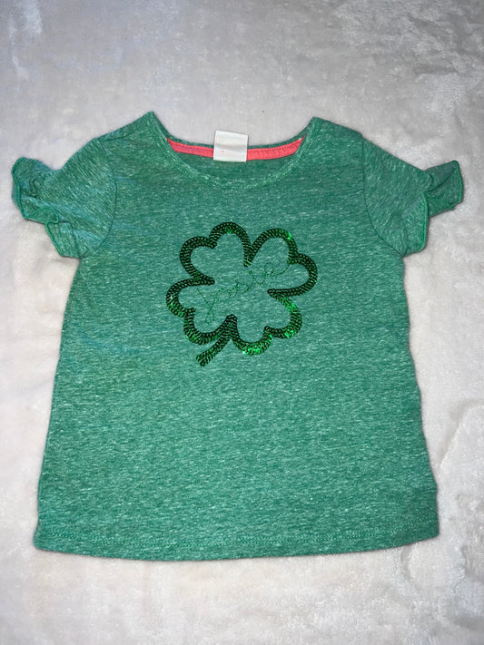 #46 Girls 4T shamrock JOSIE named shirt
