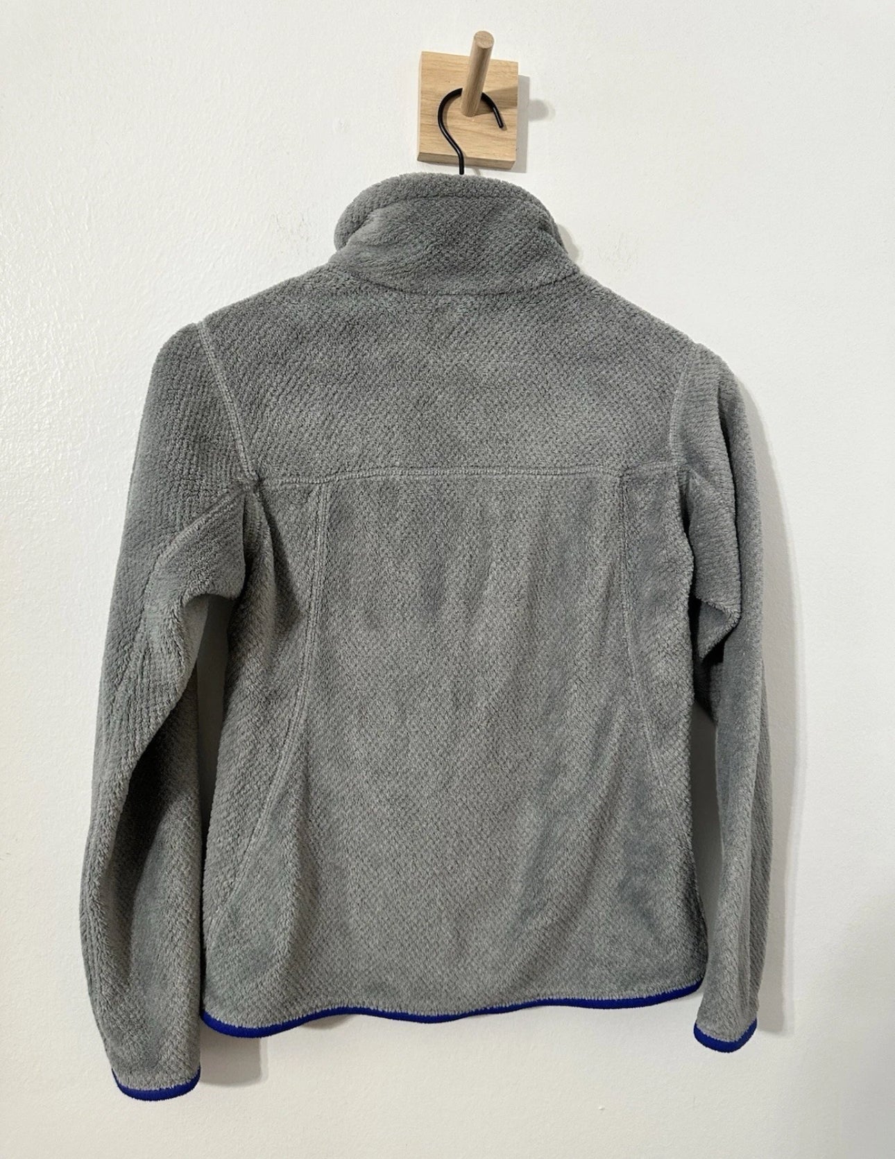 #111 Patagonia Womens Snap Button Fleece Pullover Gray  Thermal Pro Small