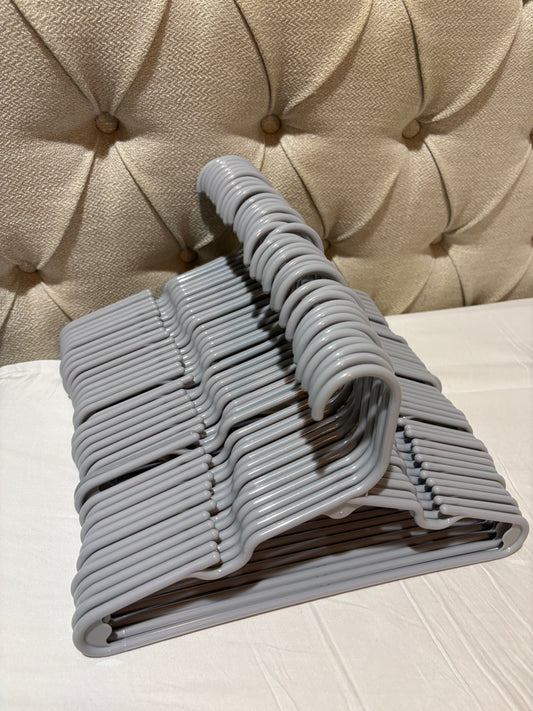 Seller #105 - Light Gray Kids/Baby Hangers - 39 total