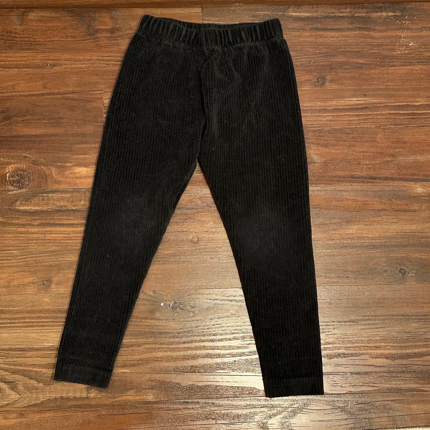 #162 Hanna Anderson black Cord Leggings 4t