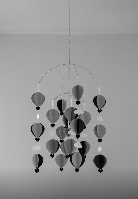 Seller #204 Handmade Paper Hot Air Balloon Crib Mobile