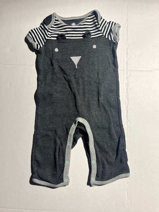 #100 Gender Neutral 6mo Bear Romper