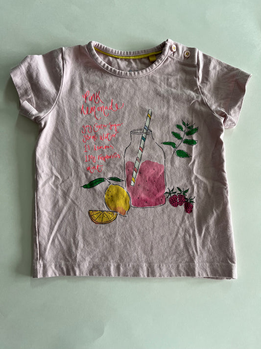 Boden, Girl’s Lemonade Shirt, Sz 2-3Y