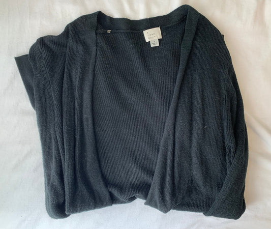 Seller #204 Women’s Small Lightweight Black Open Cardigan