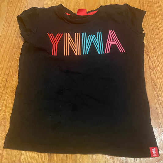 Size 5-6 years - Liverpool soccer shirt “you’ll never walk alone”