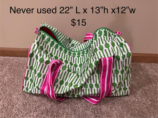 135 adorable duffle bag, perfect for sleepovers, BN