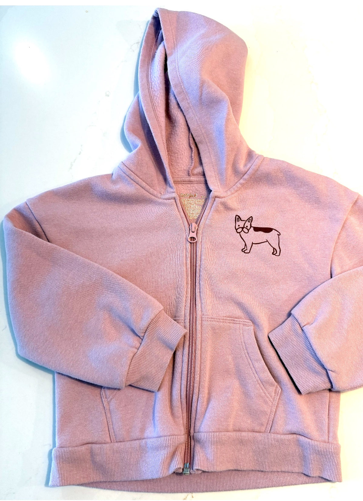 #133 girls XS 4/5 cat & jack zip up