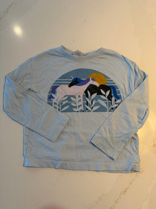 #133 Hanna Andersson long sleeve horse tshirt 5