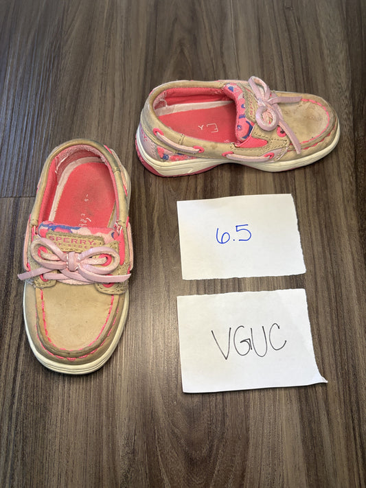 #138 - 6.5T - VGUC Sperry - Tan Boat Shoes - PU 45236