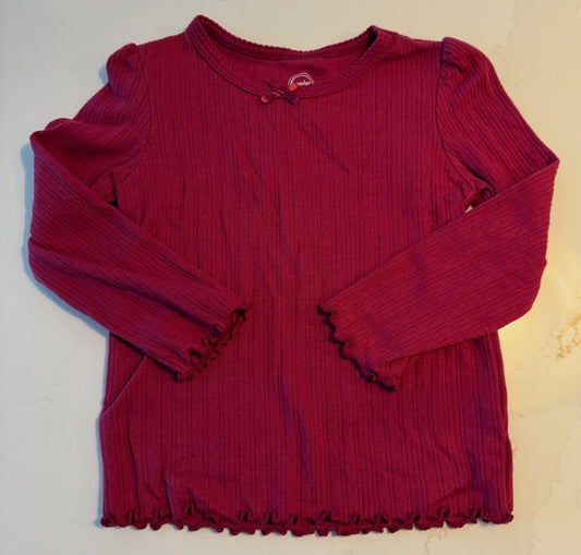 #133 wonder nation nwot 5 cranberry color long sleeve shirt