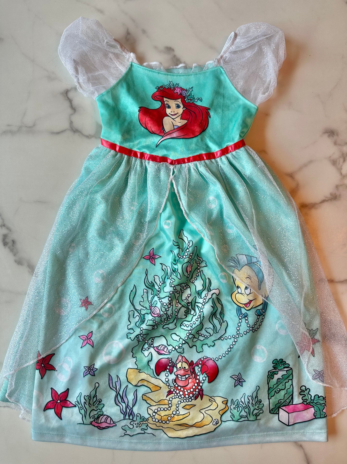 Disney Ariel The Little Mermaid pajama dress 2T