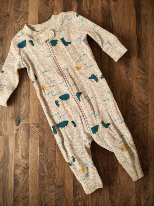 #193 - HA Hanna Andersson Pajama (Baby Sleeper), 0-3mo GUC