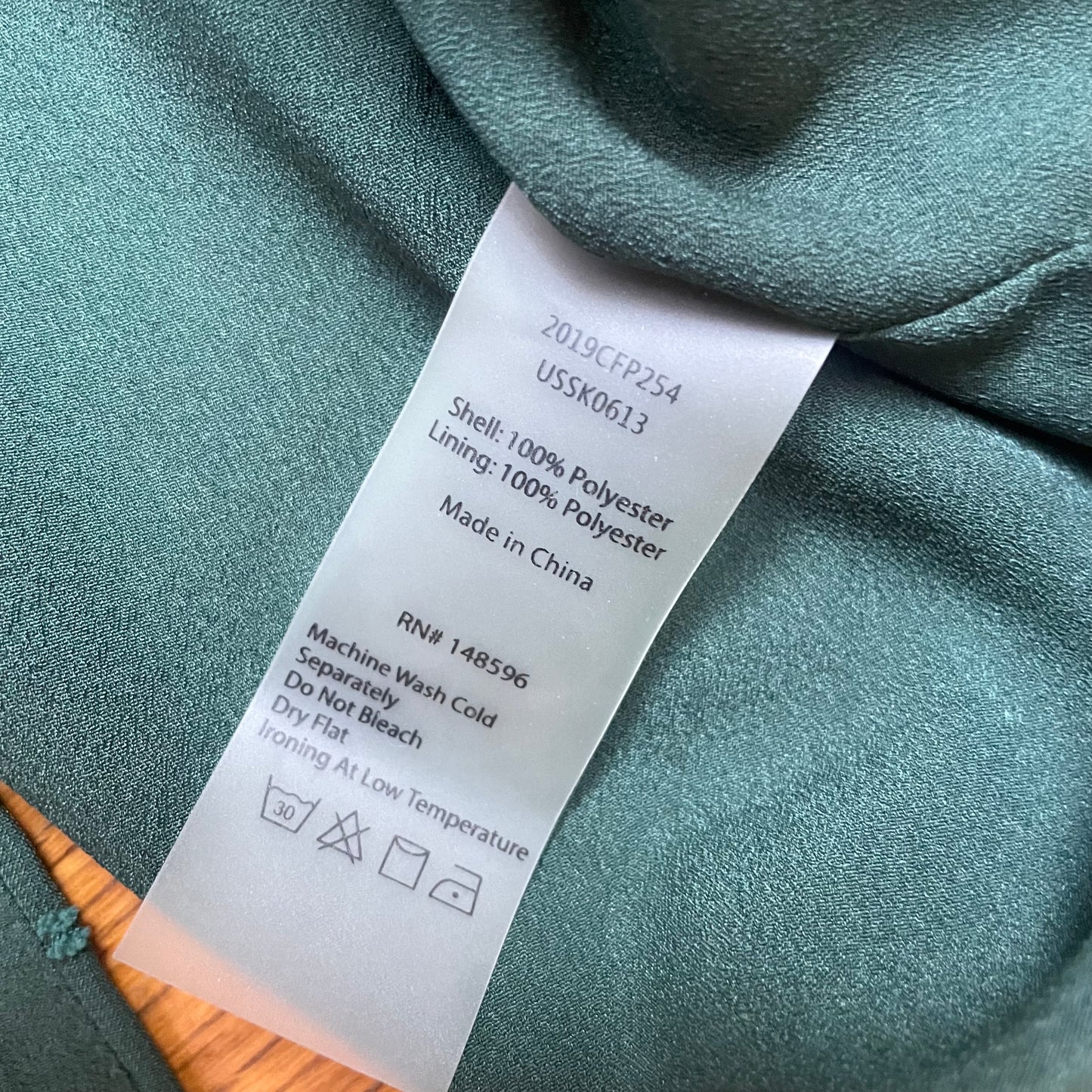 #116 Universal Standard Green Swiss Dot Slit Midi Skirt XL (24-28)