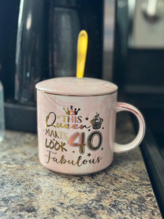 Seller #149 This Queen makes 40 look fabulous mug