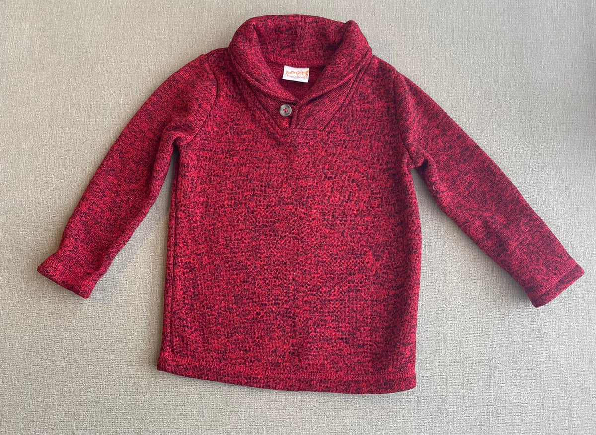 Seller #12 | Jumping Beans | Boys Red Heathered Sweater | EUC | Size 24 Months