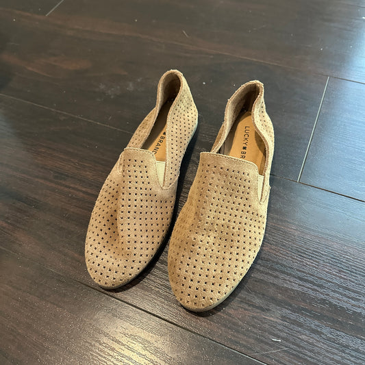 #162 Lucky Brans Brown Flats 7.5