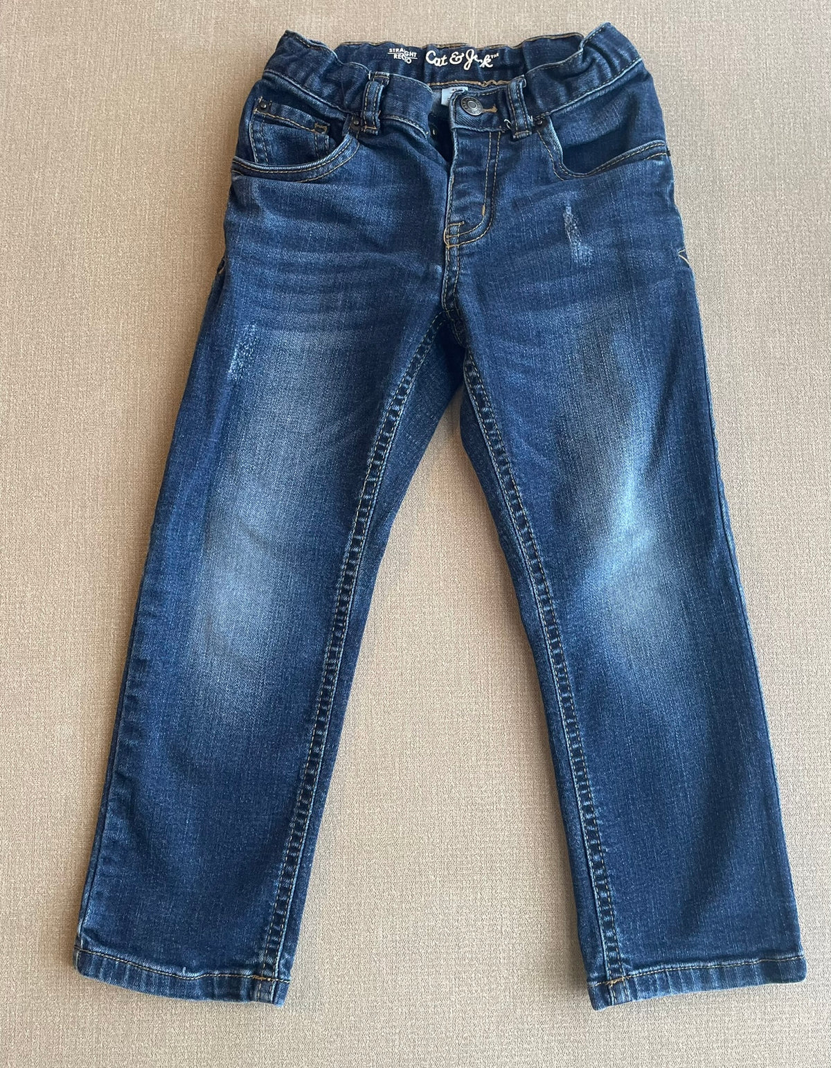 Seller #12 | Cat and Jack Boys Straight Jeans | Button Closure and Adjustable Waist | VGUC | Size 4T