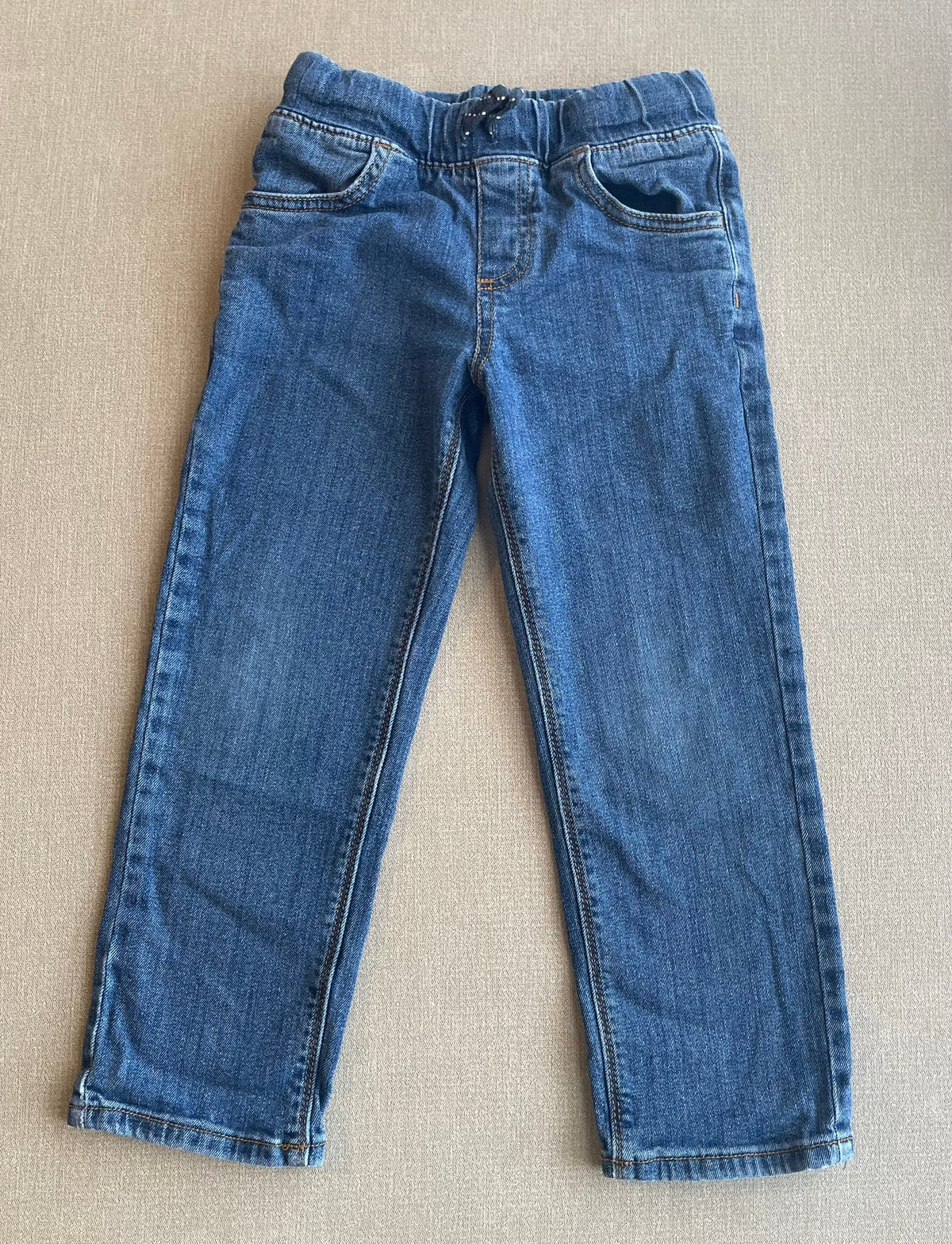 Seller #12 | Bundle of 3 | Jumping Beans Boys Straight Jeans | Elastic Waist and Funtional Tie | VGUC | Size 4
