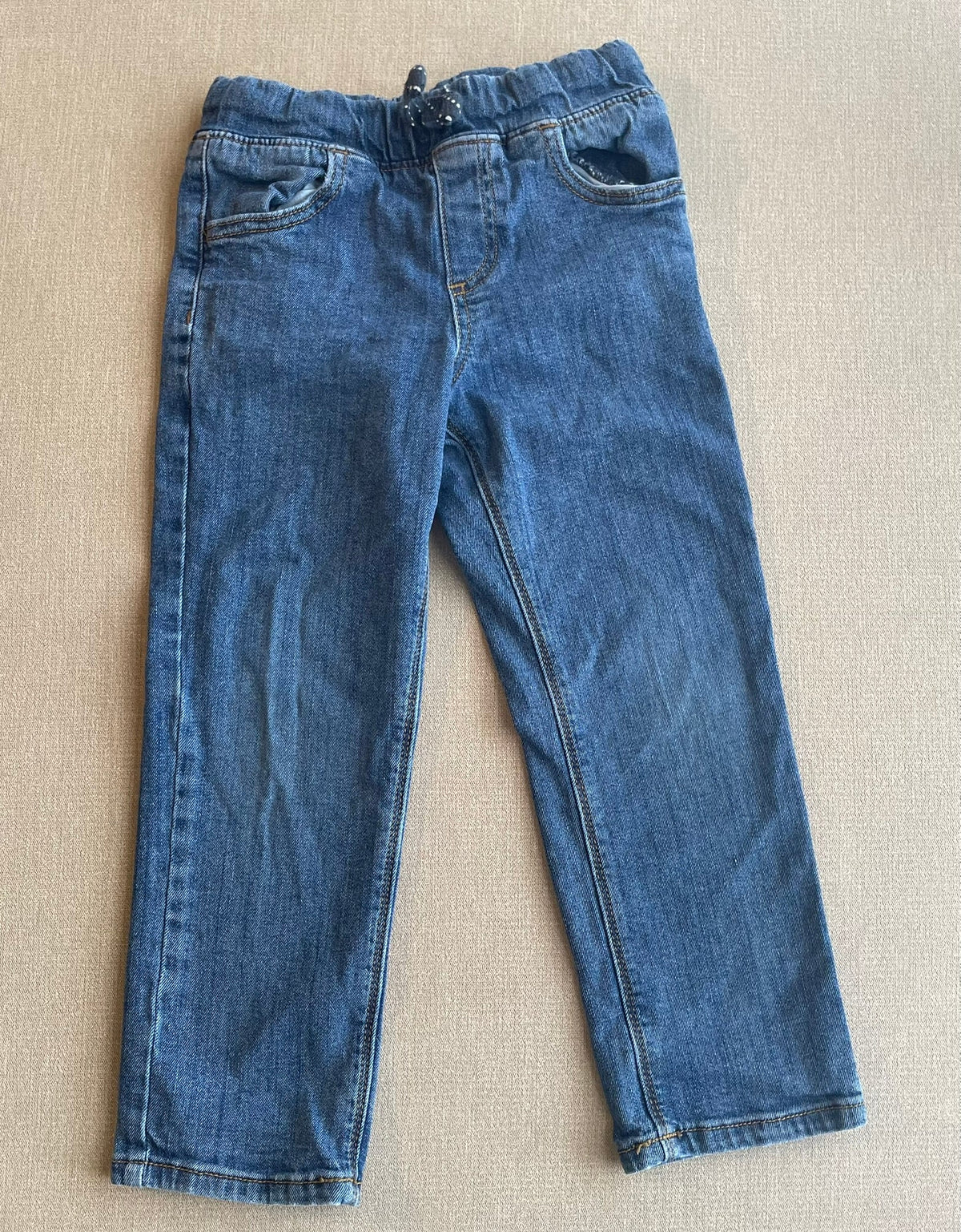 Seller #12 | Bundle of 3 | Jumping Beans Boys Straight Jeans | Elastic Waist and Funtional Tie | VGUC | Size 4