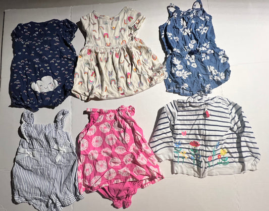 #100 Girls Romper and Dress bundle