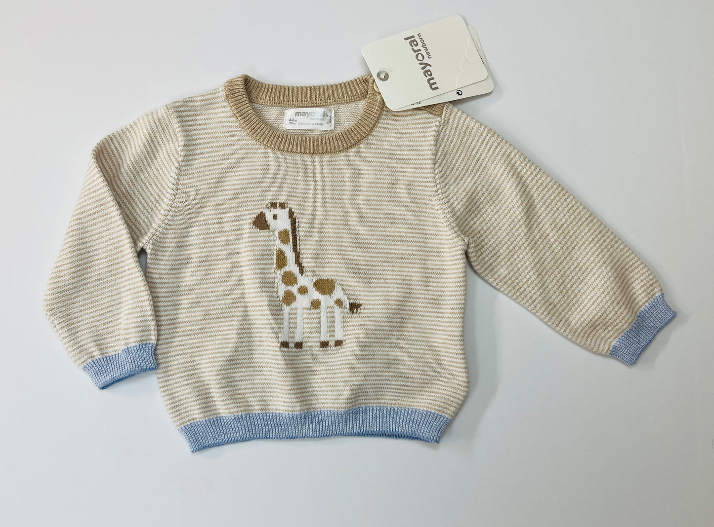 Boys 3-6m Mayoral giraffe sweater NWT