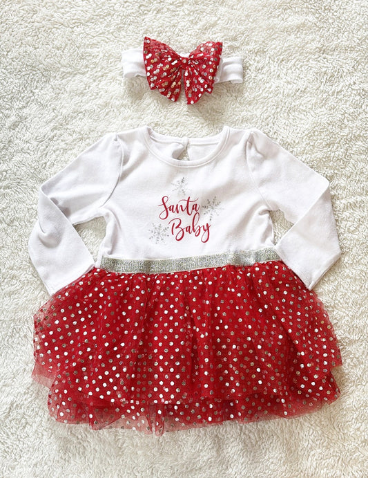 #58 Baby Starters Girls 18 M Holiday Dress