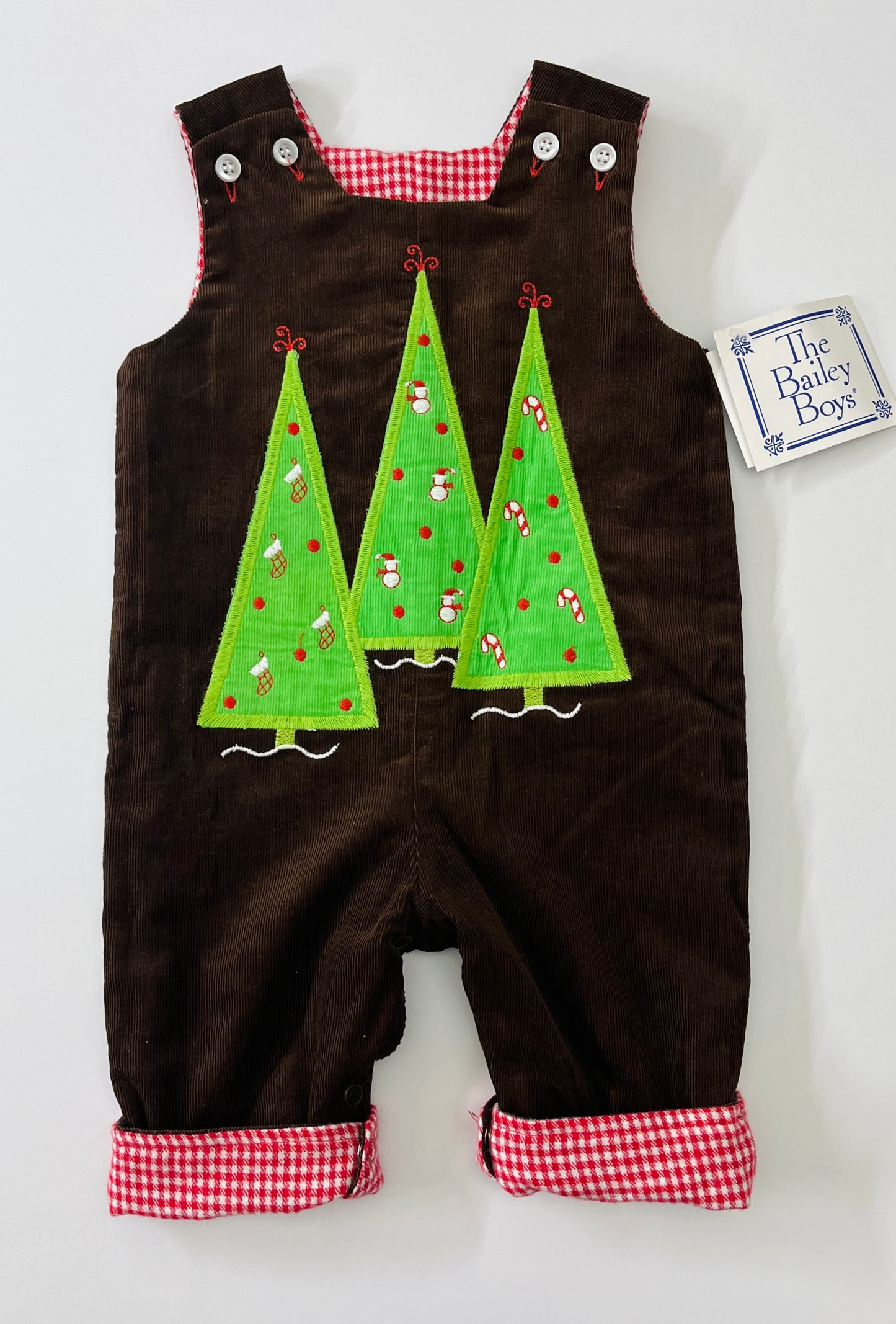 Boys 3m Bailey Boys reversible John John (Christmas trees/truck) NWT