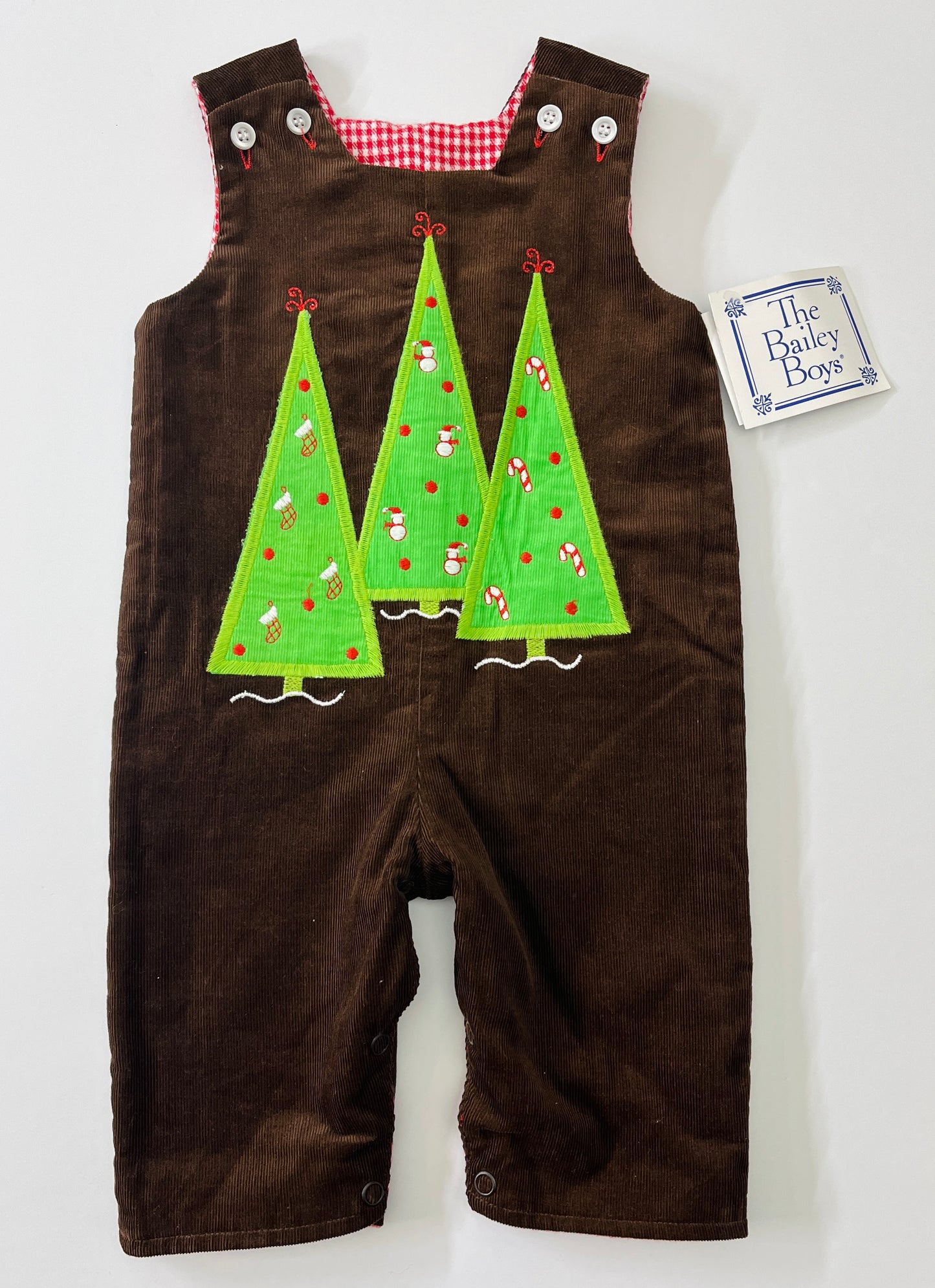 Boys 3m Bailey Boys reversible John John (Christmas trees/truck) NWT