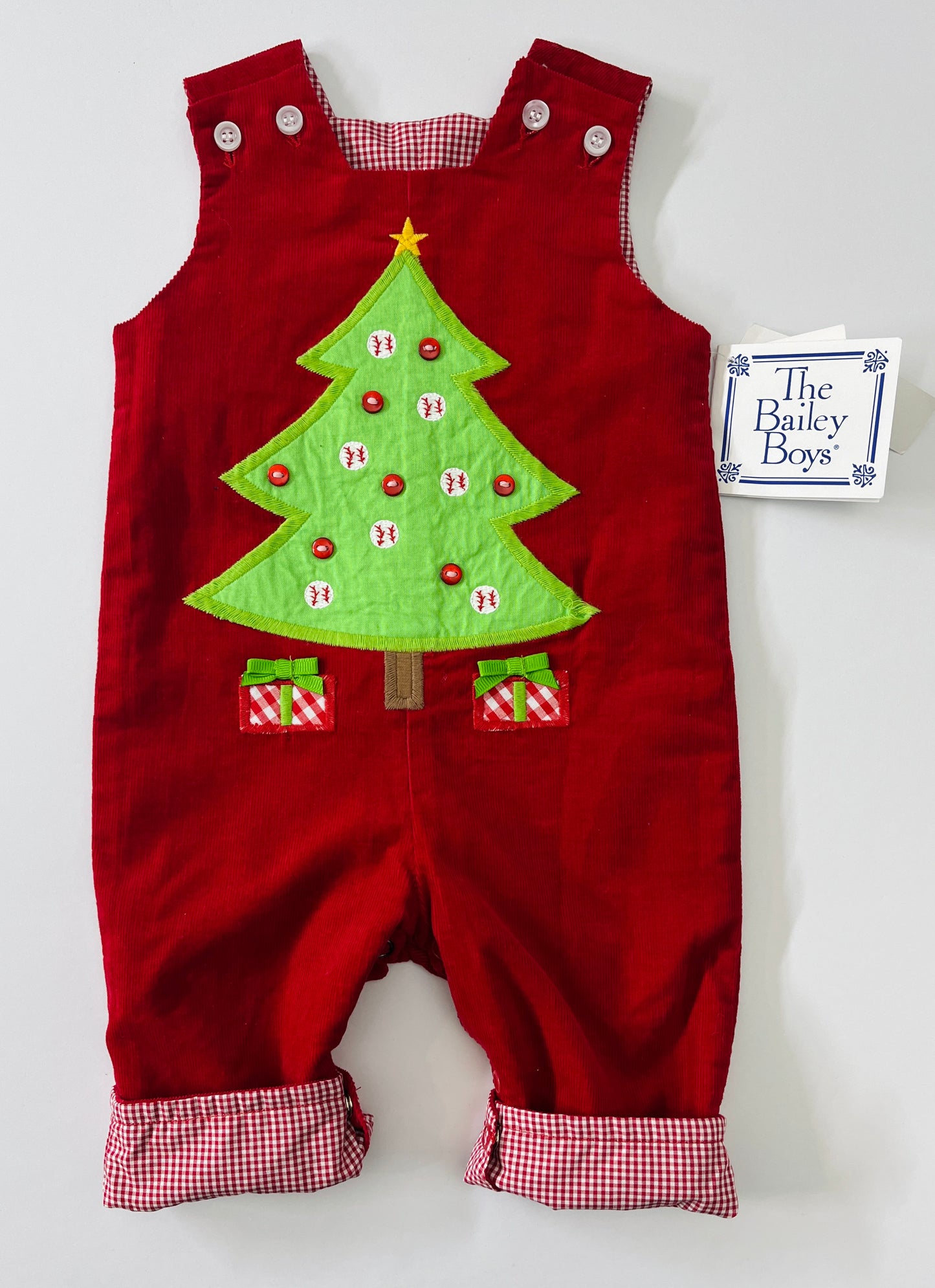 Boys 3m Bailey Boys reversible John John (Christmas tree/toolbox) NWT