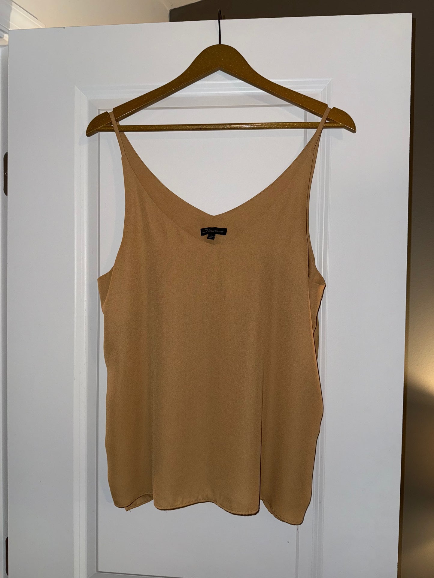 #106: Womens L Shinestar Mustard Tank *REDUCED*