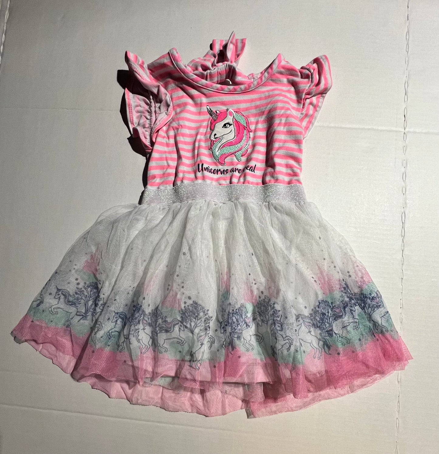 #100 Girls 2T Poofy Unicorn Dress