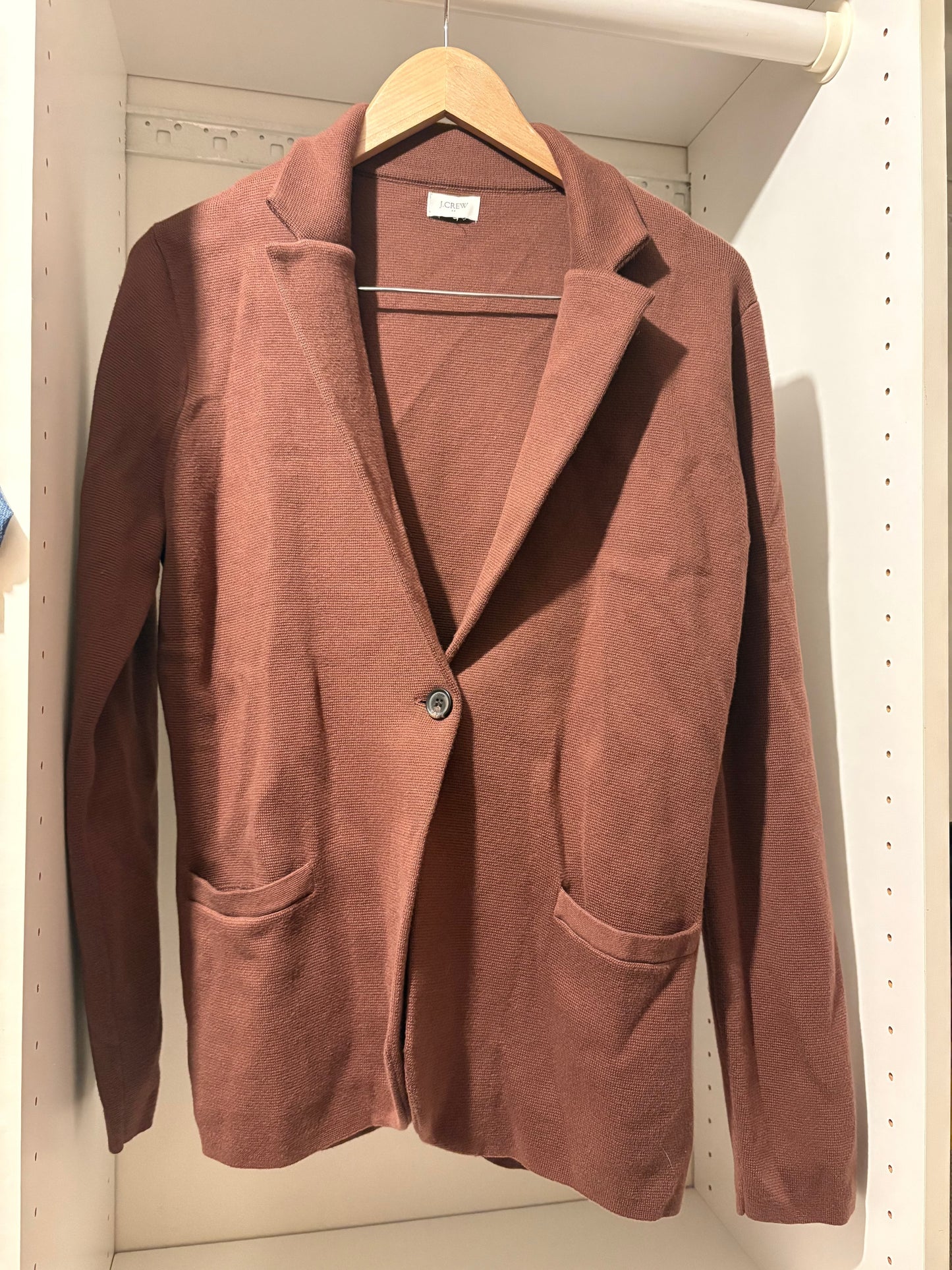 #112 J. Crew Women's Cotton Blazer Size Medium.