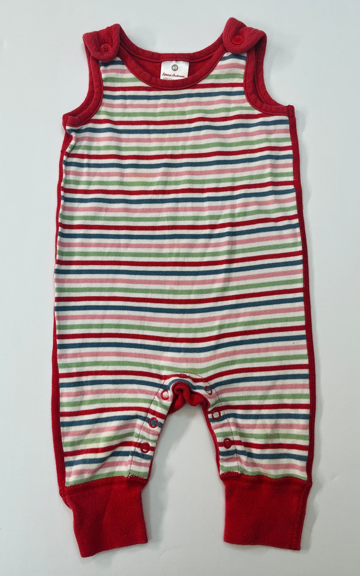 Boys 3-6m Hanna Andersson baby overalls GUC